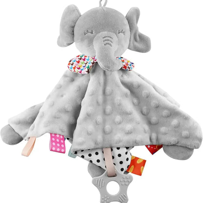 Kidlova Elephant Baby Comforter Blanket – Soft Sensory Soother for Newborns & Toddlers