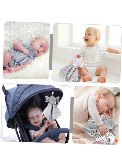 Kidlova Elephant Baby Comforter Blanket – Soft Sensory Soother for Newborns & Toddlers