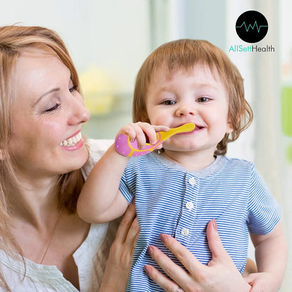 Soft Bristle Toddler Toothbrush Set – BPA-Free Training Toothbrush for Children