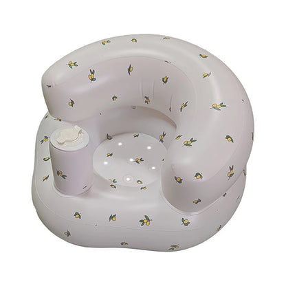 Inflatable Baby Seat with Built-in Air Pump – Soft Sofa Chair for Babies 3–36 Months, Learning to Sit, Feeding & Play