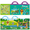 Reusable Montessori Sticker Book for Toddlers Educational DIY Puzzle Toy for Age 2-4