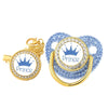 Crown Silicone Baby Pacifier Clip & Teether – BPA Free Dummy Chain for Newborns & Toddlers