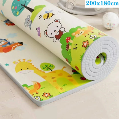 Large Foldable Baby Play Mat for Safe Montessori Sensory Learning & Crawling