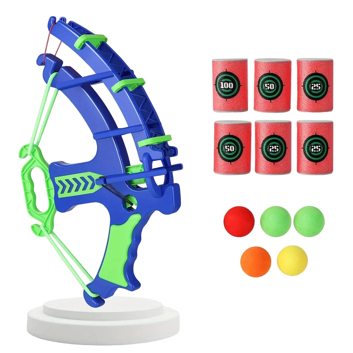 Soft Bullet Target Practice Toy – Safe Shooting Game for Kids Blue a set
