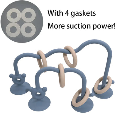 Montessori Silicone Bead Puzzle Toy for Babies & Toddlers