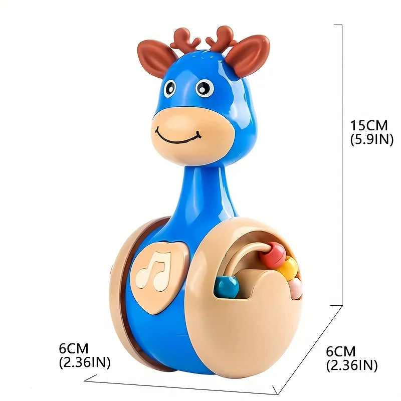 Roly Poly Montessori Baby Toy 6 to 12 Months Wobbler for Sensory Play & Early Development