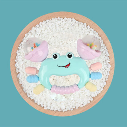 Montessori Crab Rattle Toy for Babies Sensory Teether & Early Development Play (0–36 Months)