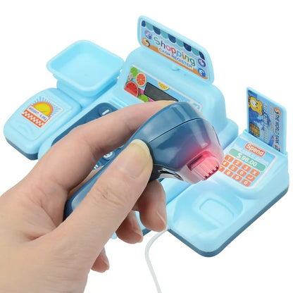 Montessori Supermarket Cash Register Toy with Lights & Sounds – Interactive Pretend Play for Kids