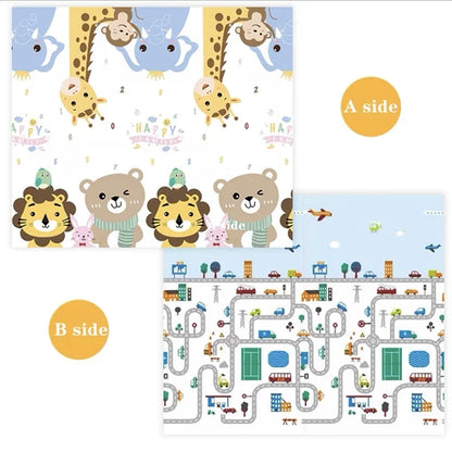 Large Foldable Baby Play Mat for Safe Montessori Sensory Learning & Crawling