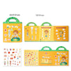 Reusable Montessori Sticker Book for Toddlers Educational DIY Puzzle Toy for Age 2-4