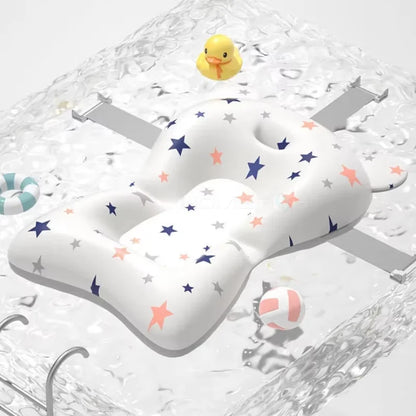 Baby Bath Support Pad – Soft, Foldable & Adjustable Newborn Cushion