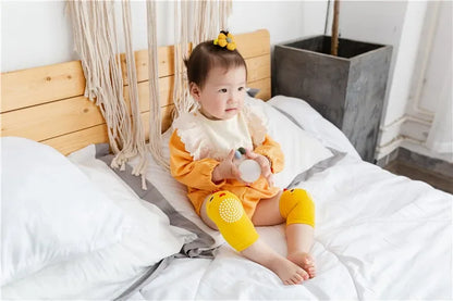 Cotton Baby Knee Pads – Anti-Slip Crawling & Walking Protection for 0–3 Years