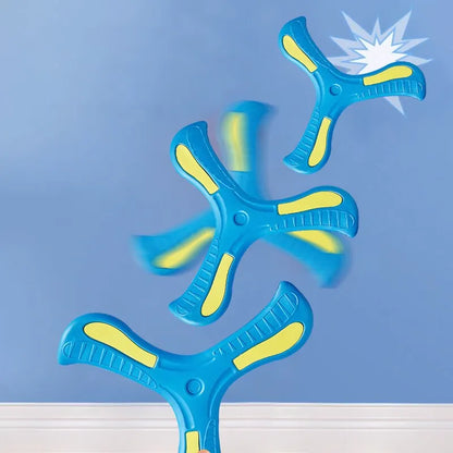 Soft Three-Leaf Boomerang – Safe Outdoor Flying Disc Toy for Kids and Families