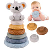 Montessori Koala Stacking Tower – Sensory Learning Toy for Babies & Toddlers