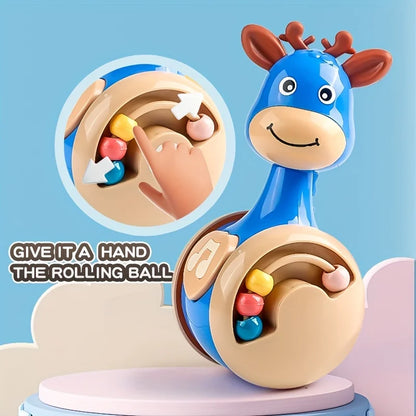 Roly Poly Montessori Baby Toy 6 to 12 Months Wobbler for Sensory Play & Early Development