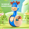 Roly Poly Montessori Baby Toy 6 to 12 Months Wobbler for Sensory Play & Early Development