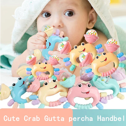 Montessori Crab Rattle Toy for Babies Sensory Teether & Early Development Play (0–36 Months)