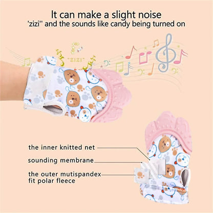 Baby Silicone Teething Mittens – Safe, Breathable & Soothing Teether for Newborns and Toddlers