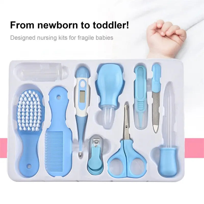 10-Piece Baby Health & Grooming Care Kit – Nail, Hair & Oral Essentials