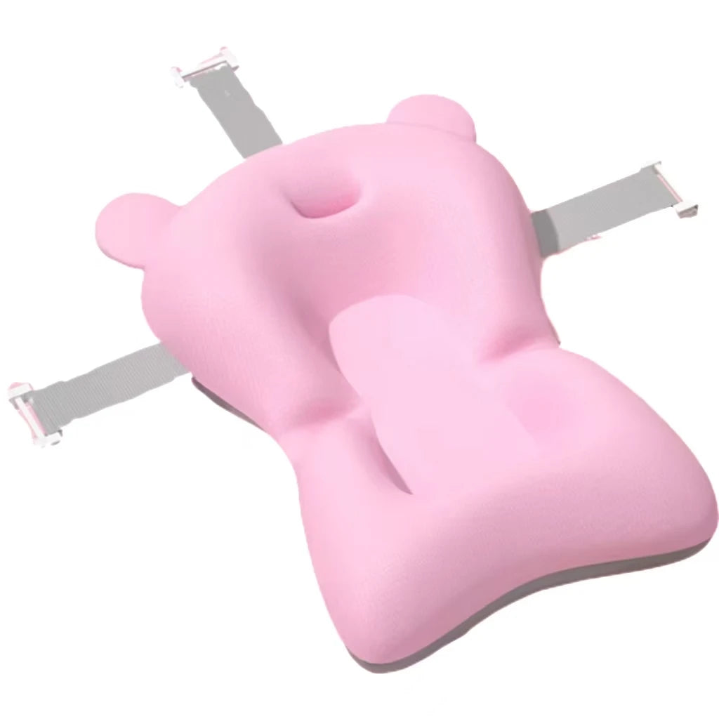 Baby Bath Support Pad – Soft, Foldable & Adjustable Newborn Cushion