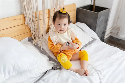 Cotton Baby Knee Pads – Anti-Slip Crawling & Walking Protection for 0–3 Years