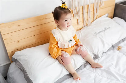 Cotton Baby Knee Pads – Anti-Slip Crawling & Walking Protection for 0–3 Years