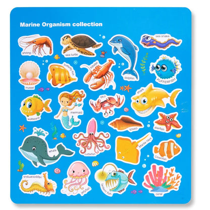 Reusable Montessori Sticker Book for Toddlers Educational DIY Puzzle Toy for Age 2-4