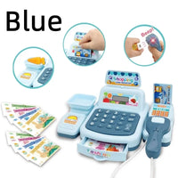 Montessori Supermarket Cash Register Toy with Lights & Sounds – Interactive Pretend Play for Kids