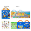 Reusable Montessori Sticker Book for Toddlers Educational DIY Puzzle Toy for Age 2-4