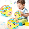 10cm Montessori Baby Rattle Ball – Sensory Play Toy for 0-12 Months, Soft Bendy Teether with Bell