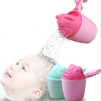Cute Cartoon Baby Bath Caps – Gentle Toddler Shampoo and Hair Wash Cup