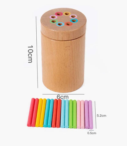 Wooden Montessori Colour Sorting & Balance Toy for Kids – Fine Motor Skills & Early Maths Learning