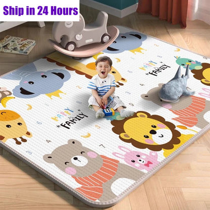 Eco-Friendly Thick Baby Crawling Play Mat – Foldable, Safe & Comfortable Rug for Sensory Learning and Play