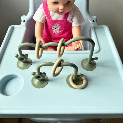 Montessori Silicone Bead Puzzle Toy for Babies & Toddlers