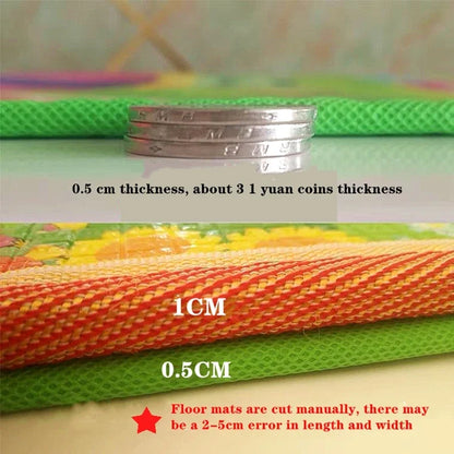 Large Foldable Baby Play Mat for Safe Montessori Sensory Learning & Crawling