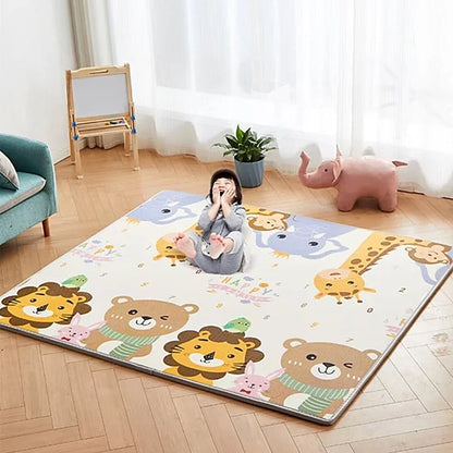 Large Foldable Baby Play Mat for Safe Montessori Sensory Learning & Crawling