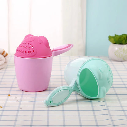 Cute Cartoon Baby Bath Caps – Gentle Toddler Shampoo and Hair Wash Cup