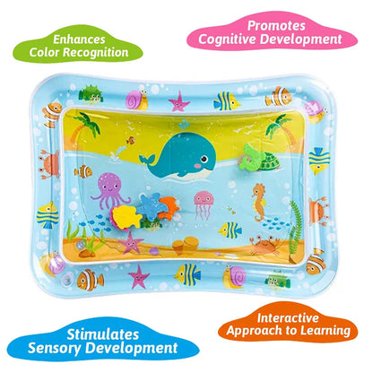 Inflatable Baby Water Play Mat – Sensory Tummy Time Activity Toy for Infants & Toddlers