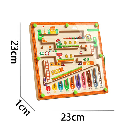 Montessori Magnetic Maze Toy for Toddlers – Early Learning Puzzle for Kids Aged 3–6