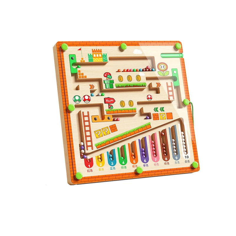 Montessori Magnetic Maze Toy for Toddlers – Early Learning Puzzle for Kids Aged 3–6