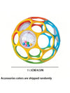 Soft Montessori Baby Grasping Rattle Ball with Bell – Sensory Learning Toy for Infants