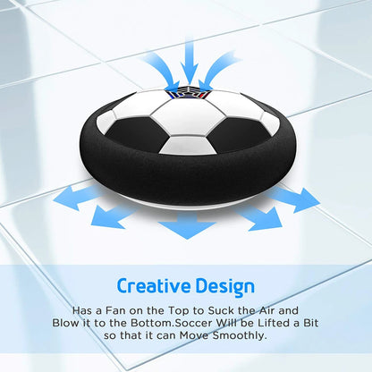 LED Hover Soccer Ball Toy for Kids – Indoor & Outdoor Floating Football Game with Music