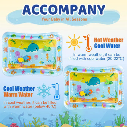 Inflatable Baby Water Play Mat – Sensory Tummy Time Activity Toy for Infants & Toddlers