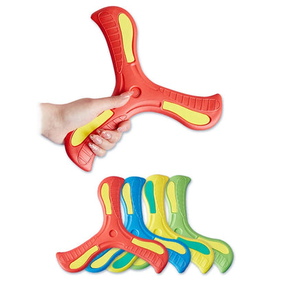 Soft Three-Leaf Boomerang – Safe Outdoor Flying Disc Toy for Kids and Families