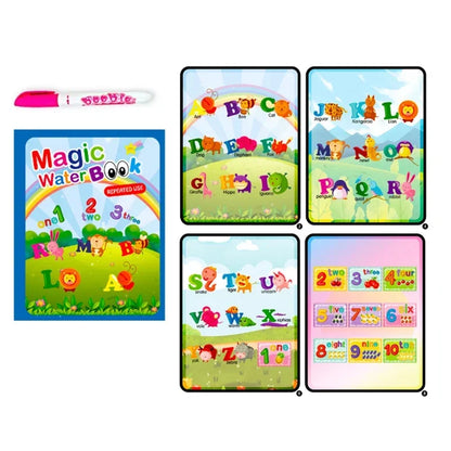 Reusable Water Drawing Book with Magic Pen – Montessori Educational Toy for Toddlers