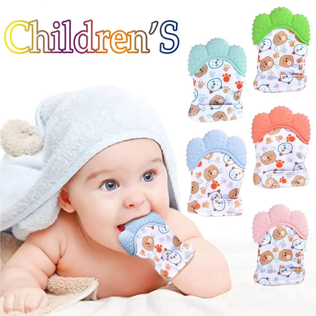 Baby Silicone Teething Mittens – Safe, Breathable & Soothing Teether for Newborns and Toddlers