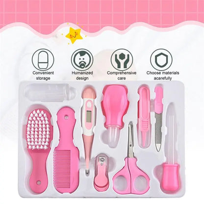 10-Piece Baby Health & Grooming Care Kit – Nail, Hair & Oral Essentials