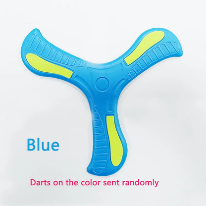 Soft Three-Leaf Boomerang – Safe Outdoor Flying Disc Toy for Kids and Families
