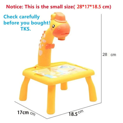 Montessori Projector Drawing Table Toy – Educational Painting & Learning Set for Children