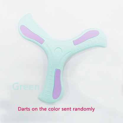 Soft Three-Leaf Boomerang – Safe Outdoor Flying Disc Toy for Kids and Families